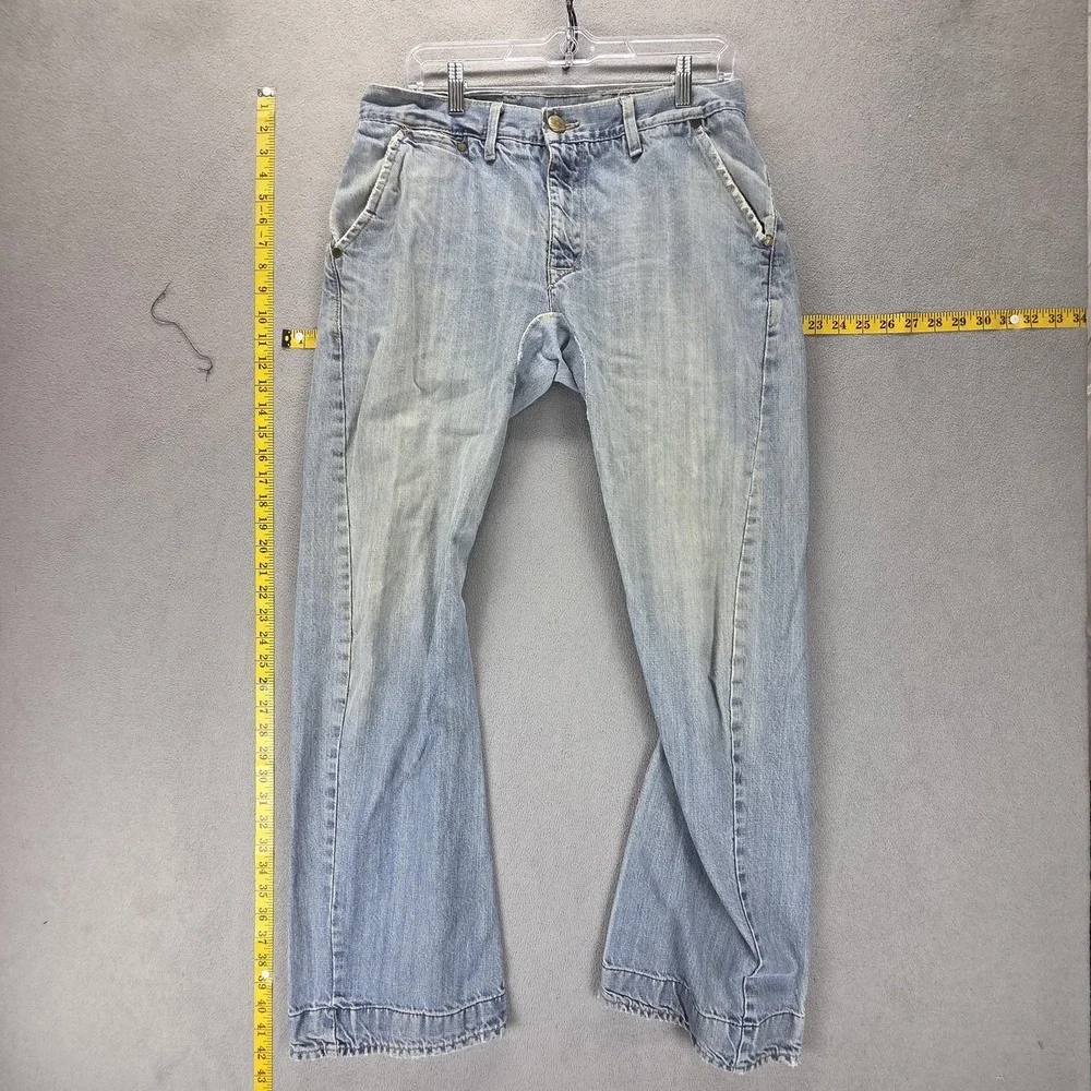 Vintage Levis Engineered Jeans Mens 32x32 Blue Light Wash Twisted Zip Fly